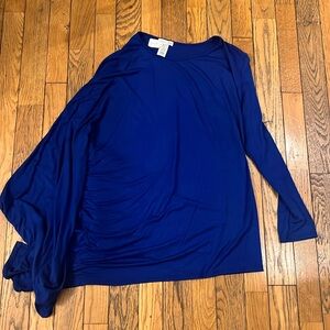 Carole. Christian long sleeve blue shirt size xl. NWT bought from a boutique
